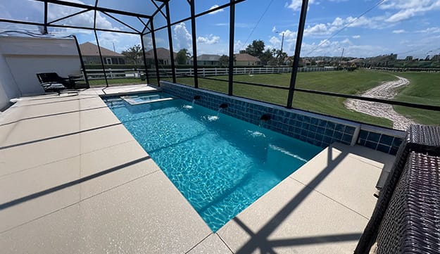 Filling and Testing a new swimming pool build