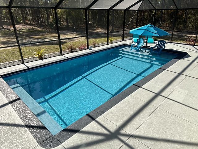 newly built pool
