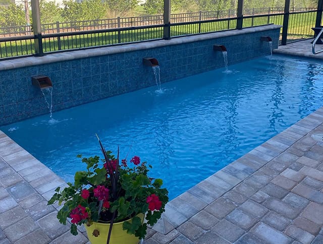 remodeled swimming pool